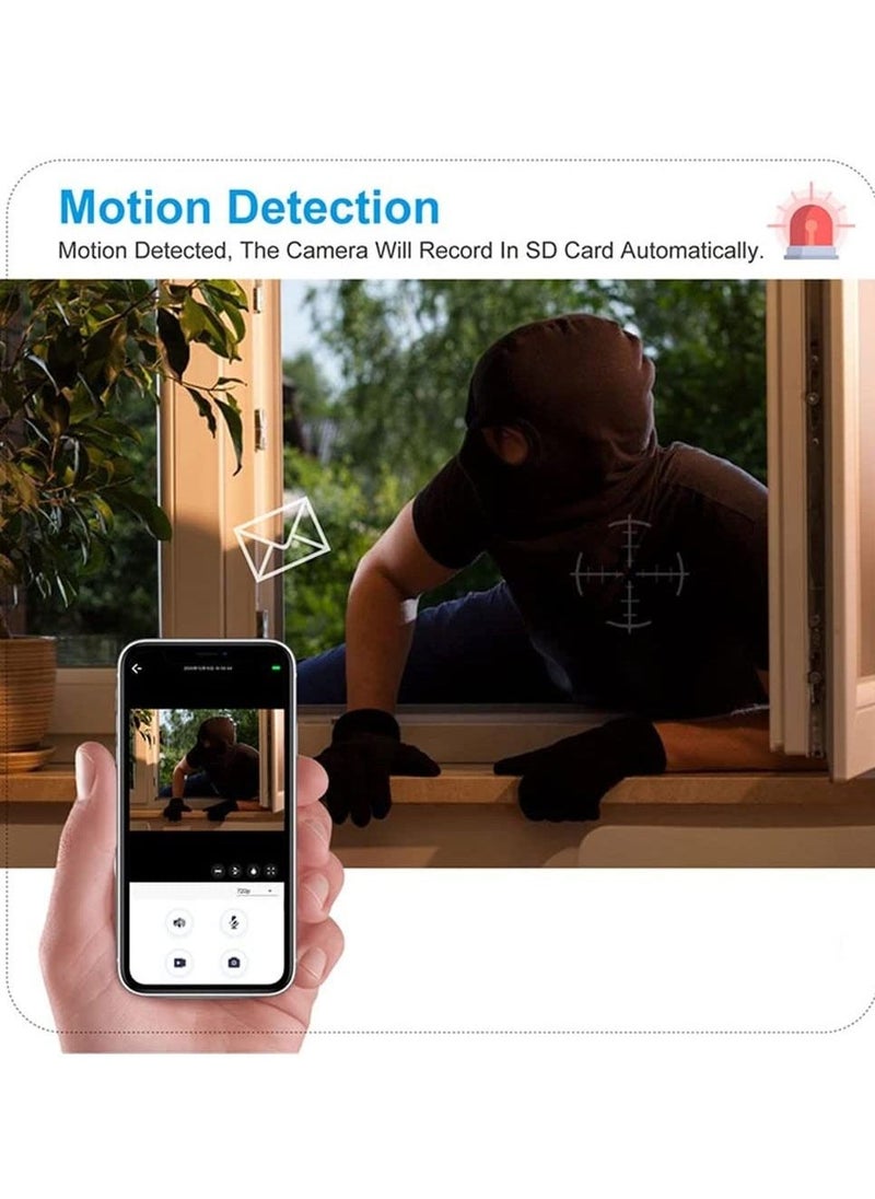 Home Tovnet Light Bulb Security Camera Wireless 2.4Ghz Wifi Pan/Tilt 360 Degree PTZ Camera 1080P HD Panoramic Cam, with 2-Way Audio & Motion Detection & Night Vision & Siren Alarm - Image 4