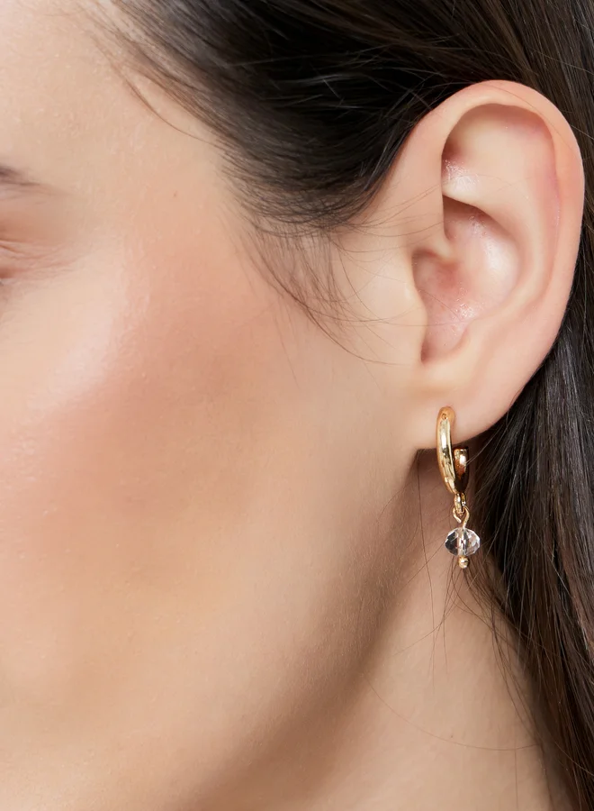 ستايلي مجموعة من 2 - أقراط سادة دارية