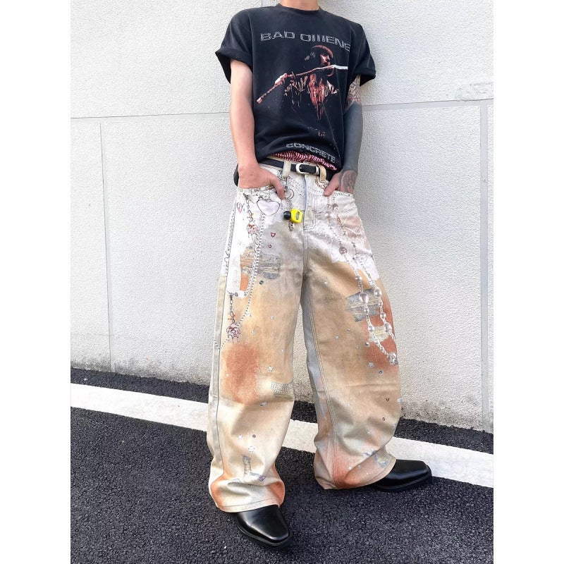 Unisex Casual Daily Denim Jeans - Image 3
