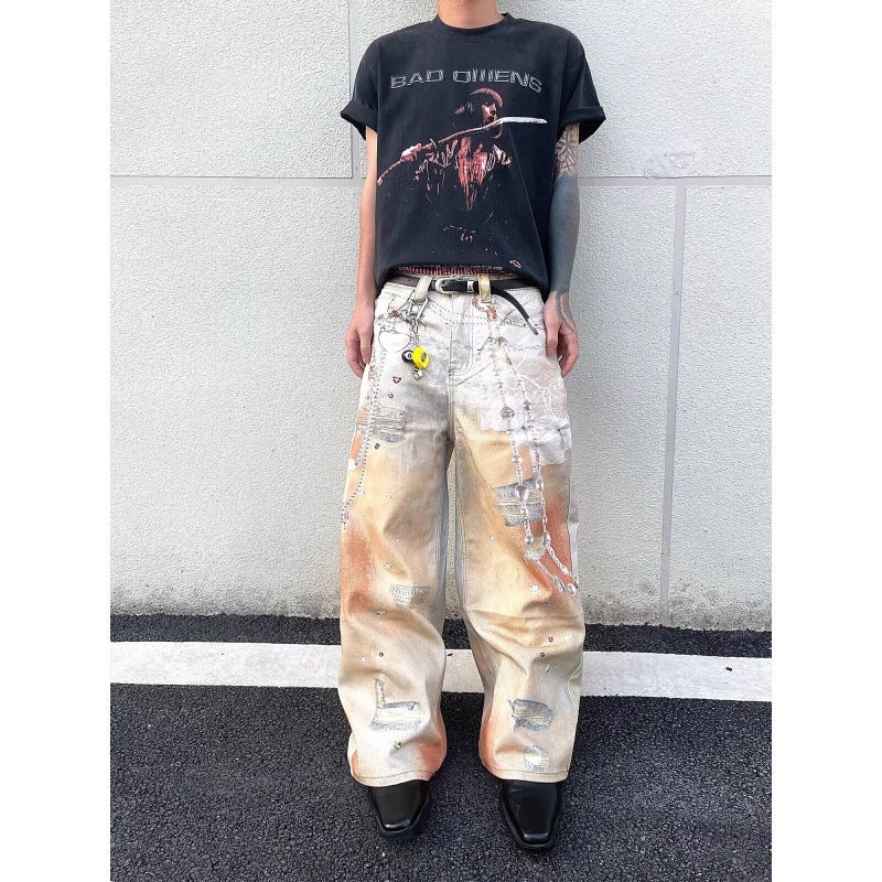 Unisex Casual Daily Denim Jeans - Image 2