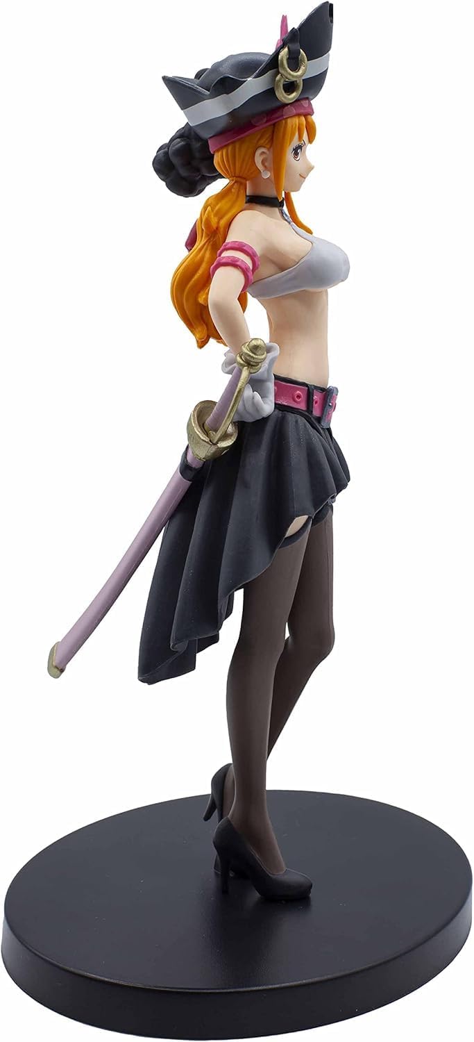 YOURKARTS.COMAnime Pirates Nami Figurine | One Piece Nami Collectible Action Figure | Cute Anime Girl Toy for Desk, Car & Home Decor | Gift for Collectible Gift for Anime Fans (Pirate Girl Nami) - Image 4
