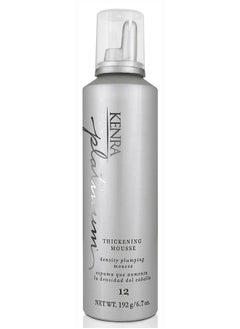 Kenra Professional Kenra Platinum Thickening Mousse 12 | Volumizing Styler | Adds Fullness & Body | Humidity Protection Up To 48 hours | Desity Plumping up tp 150% | Thermal Protection | All Hair Types | 6.7 oz  - Image 1