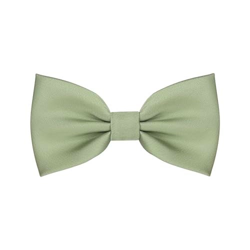 BEWDIO Sage Green Baby Bow Tie, Solid Pre Tied Bow Ties for Boys Toddler Adjustable Kids Bowties for Wedding Party (58-09) - Image 1