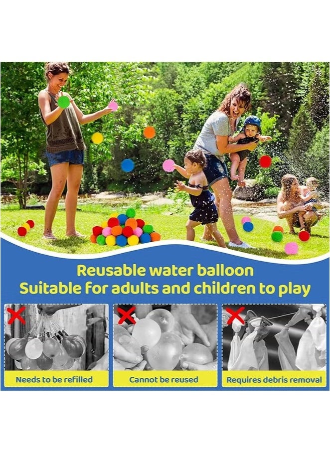 Ailily 18PCS Reusable Water Balls Water Soaker Balls For Outdoor Toys And Games, Beach Balls For Kids And Teens Boys And Girls, Summer Activities Balls For Pool And Backyard Fun  - Image 3