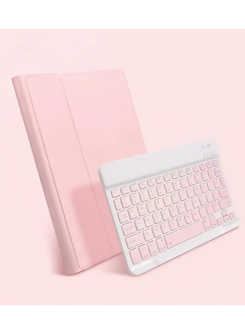 general Compatible with Galaxy Tab S8 11" 2022 case with Keyboard Backlit , Arabic and English with Detachable Wireless Bluetooth Keyboard Backlit Leather Stand with Pencil Holder - Image 2