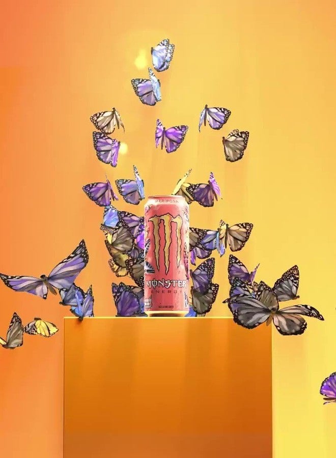 Monster Energy Mariposa Flavour Energy Drink, High Caffeine Content, 500ml X Cans, Pack of 6 (Product Of USA) - Image 2