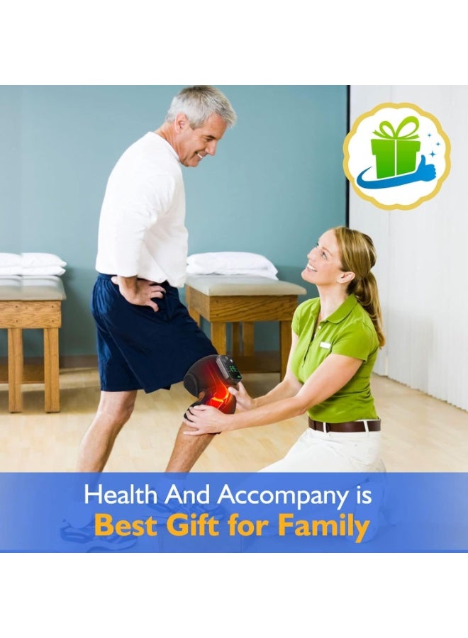 3-in-1 Cordless Knee, Shoulder, and Elbow Massager with Heat & Vibration - Multipurpose Heated Support Brace - Portable Heating Pad for Joint Pain Relief and Deep Tissue Recovery - Image 5