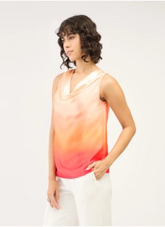 Salt Attire Women's Stylish Ombre Finish Cowl Neckline Top with Elegant Straight Silhouette Perfect for Effortless Everyday Fashion and Chic Evening Wear  - Image 5