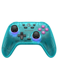 Dazzling Gamepad GameSir Nova NS Wireless Bluetooth Game Controller for Switch, PC, Steam, Android, iOS with Hall Effect Trigger, Turbo, Rumble Vibration Transparent Green