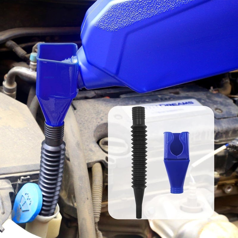 RIMDIXA RIMDIXA Universal Flexible AntiSpill Fuel Transferring Funnel With RemovableRetractable Hose No Spilling Universal Clipon Funnel For Dispensing Petrol Diesel Water Oil Fuel 1 - Image 5