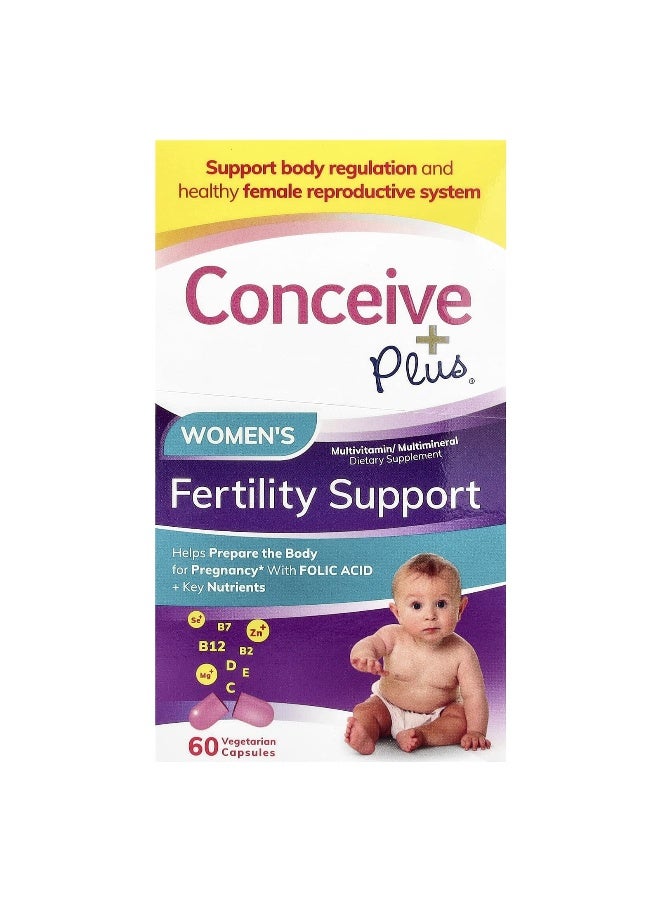 Conceive Plus, Women's Fertility Support, 60 Vegetarian Capsules (Packaging may vary) - Image 2