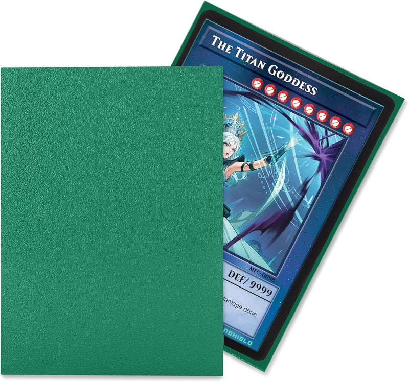 TitanShield (150 Sleeve/Green Small Japanese Sized Trading Card Sleeves Deck Protector for Yu-Gi-Oh, Cardfight!! Vanguard & More - Image 2