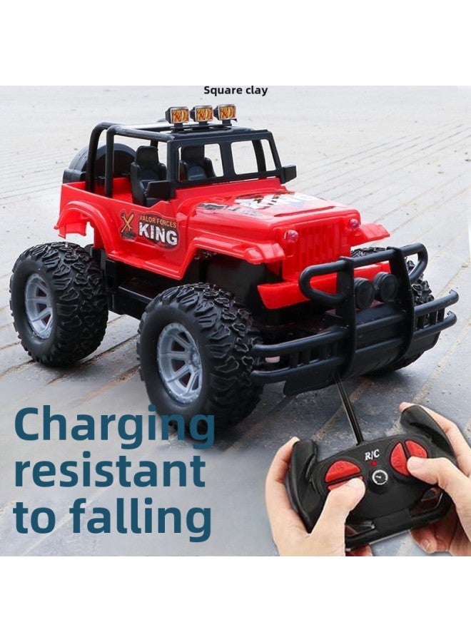 Remote Control Car Toy Boy Car Racing Wireless Off-road Vehicle Baby Electric 3-year-old Children's Car 6 Boys 5-7-Color:Off-road Vehicle-red Rechargeable Model) 1 Set Of Lithium Batteries] - Image 4