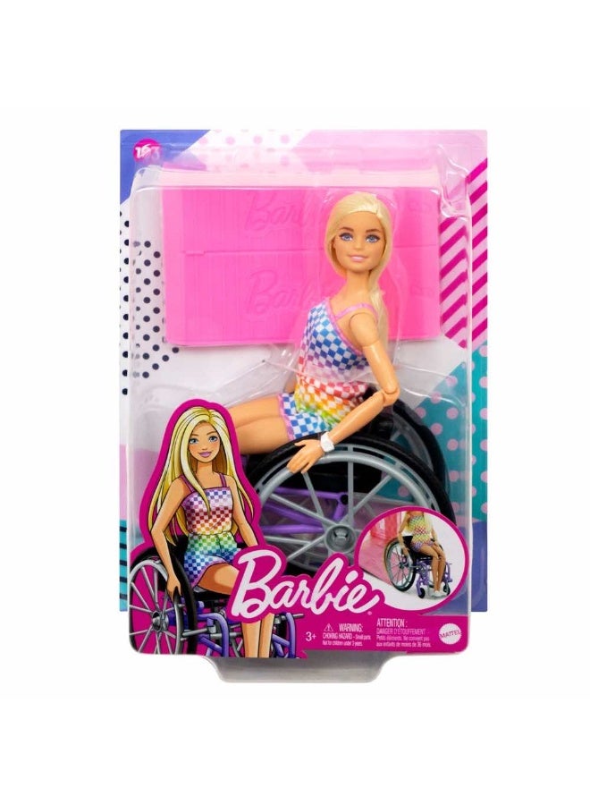 Barbie Fashionistas Doll With Wheelchair & Ramp - Image 1