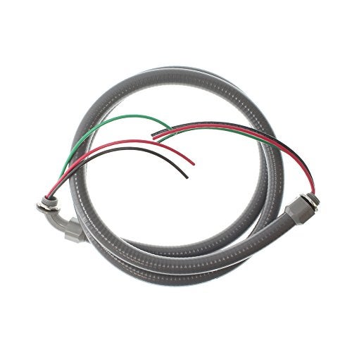 Southwire ساوثواير 55189407 55189401 خراطيم مرنة محكمة السد; 1/2 بوصة × 6 أقدام; بي في سي; رمادي - Image 1