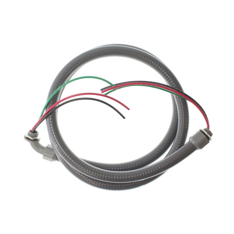 Southwire ساوثواير 55189407 55189401 خراطيم مرنة محكمة السد; 1/2 بوصة × 6 أقدام; بي في سي; رمادي - Image 5