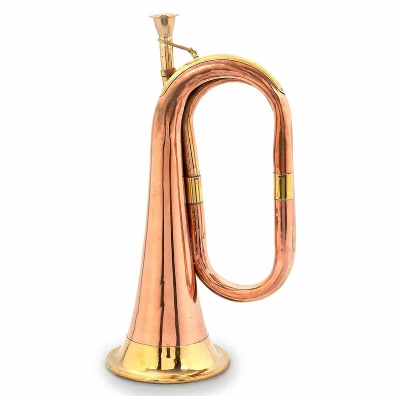 Creative Studio Real Full Size Pure Brass Bugle to Play Gift - Image 1