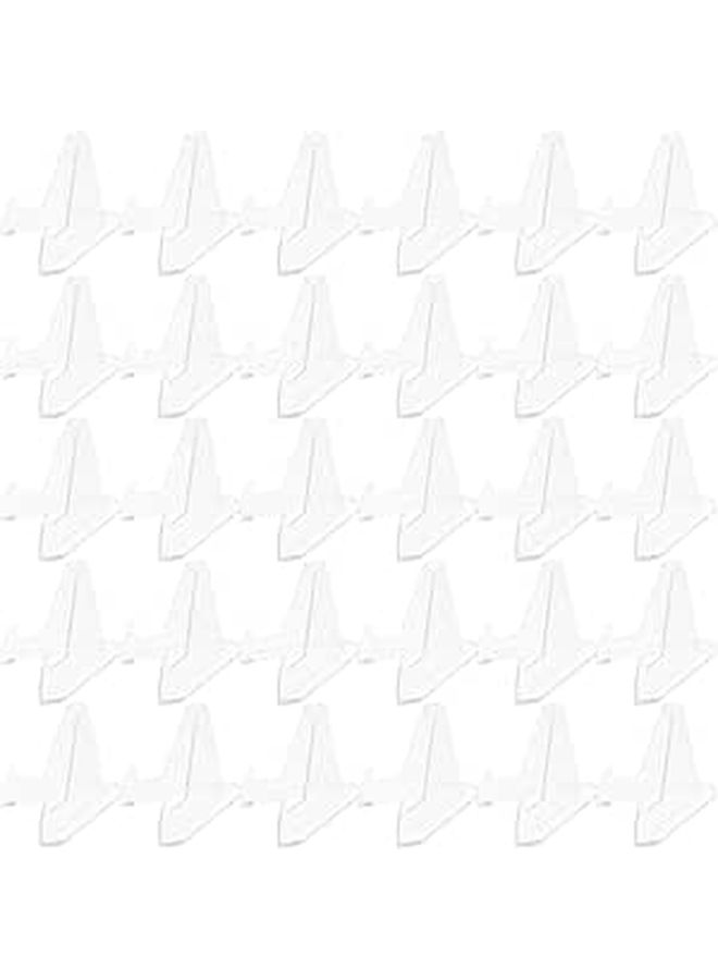 30pcs Mini Acrylic Easel Stands Portable Display Rack for Coins Cards Small Signs Desktop Tabletop Organizer - Image 1