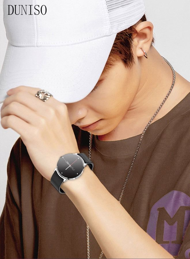 DUNISO Smart Watch for Men and Women Fitness Tracker IP68 Waterproof Smartwatch for Android iOS Phones 1.32" HD Full Touch Screen Digital Watches with Heart Rate Sleep Monitor Pedometer Black - Image 3