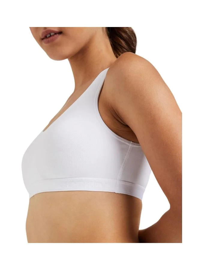 Jockey WHITE 1376 Women Wire free Non Padded Super Combed Cotton Elastane Stretch Full Coverage Slip On Active Bra with Wider Straps and Moisture Move Treatment for Women | Best Price UAE