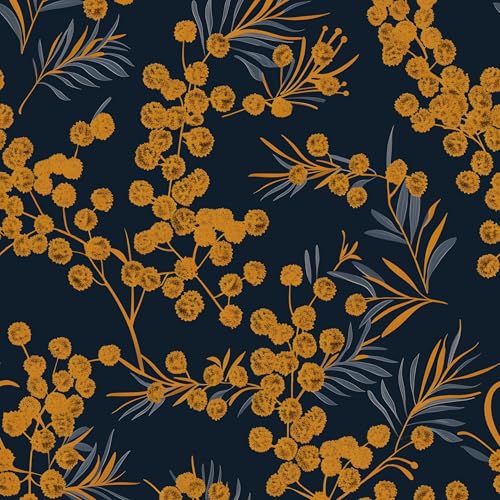 Laatse Boho Wallpaper Peel and Stick Leaf Wallpaper for Kitchen Vintage Contact Paper 175 x 393 Waterproof Vinyl Self Adhesive Dark Floral Wall Paper for Bedroom Walls Cabinet Locker Decor - Image 1