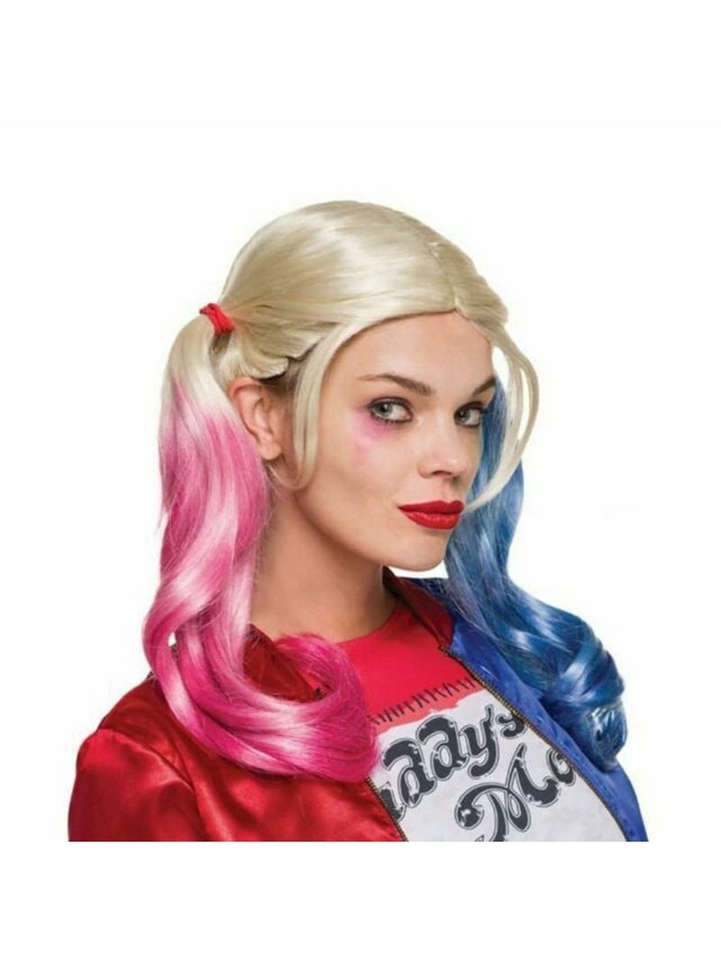 Rubies Rubie's Costume Co. synthetic fibers Women's Suicide Squad Harley Quinn Value Wig, As Shown, One Size - Image 1