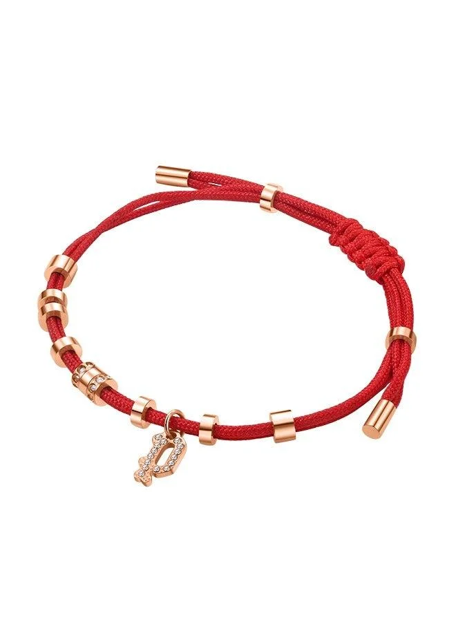 POLICE Luck Gold Plated Ladies Bracelet With Logo Charm and Crystals 170+35MMPEJLB0003608