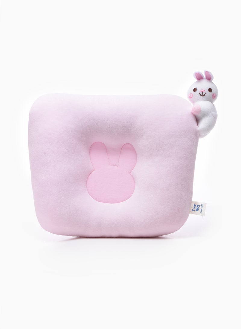 Tiny Hug Newborn Baby Pillow, Soft and Breathable Flat Pillow for Newborns, - Image 1