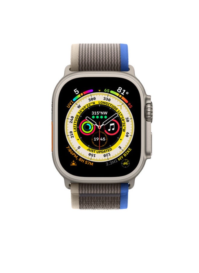 SHOPI Trail Loop Compatible with Apple Watch Band 49mm 45mm 44mm 42mm 41mm 40mm 38mm, Nylon Weave Sport Loop Men Women Adjustable Pull Tab Strap for Apple Watch Ultra iWatch Series 8 7 6 5 4 3 2 1 SE  - Image 1