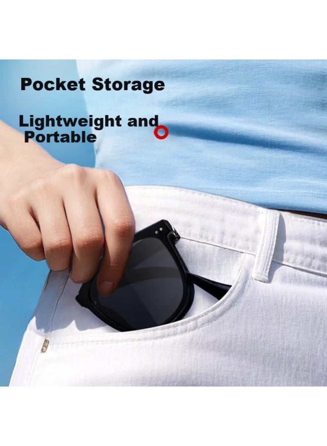 Pulais Folding Sungl For Women, Sungl For Men, Uv Protection Driving Gl, 20056a Christmas Gift For Friends - Image 1