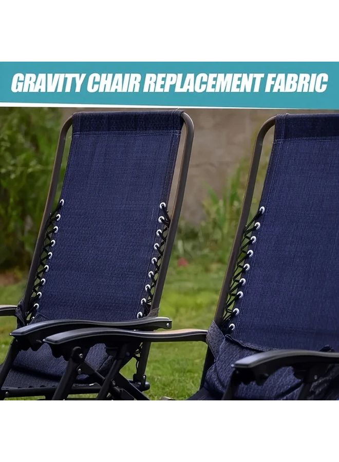 Blue Gravity Chair Replacement Fabric Universal Fit Easy Installation Patio Beach Poolside Lawn Camping - Image 4