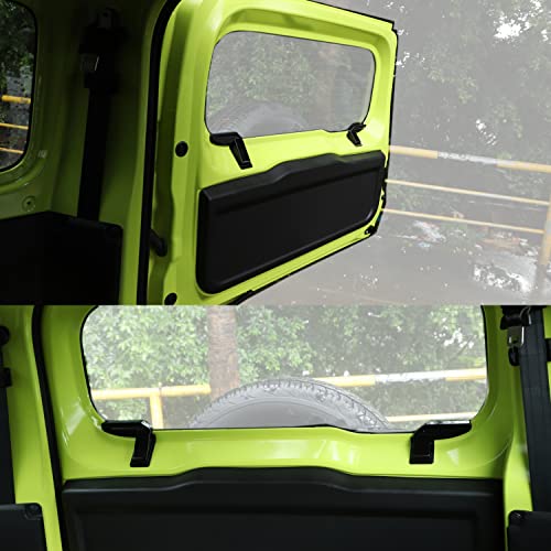 YOCTM غطاء حماية سلك تسخين الزجاج الخلفي ABS من YOCTM - عبوة 2 - متوافق مع سوزوكي جيمني 2019 2020 2021 2022 2023 2024 2025 JB64 JB74W - غطاء واقي أسود - Image 4