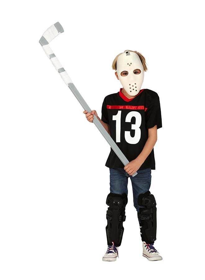 Fiestas Guirca Jazz Dead 7-9 Years. Costume includes: Mask, t-shirt, shoulder pads 