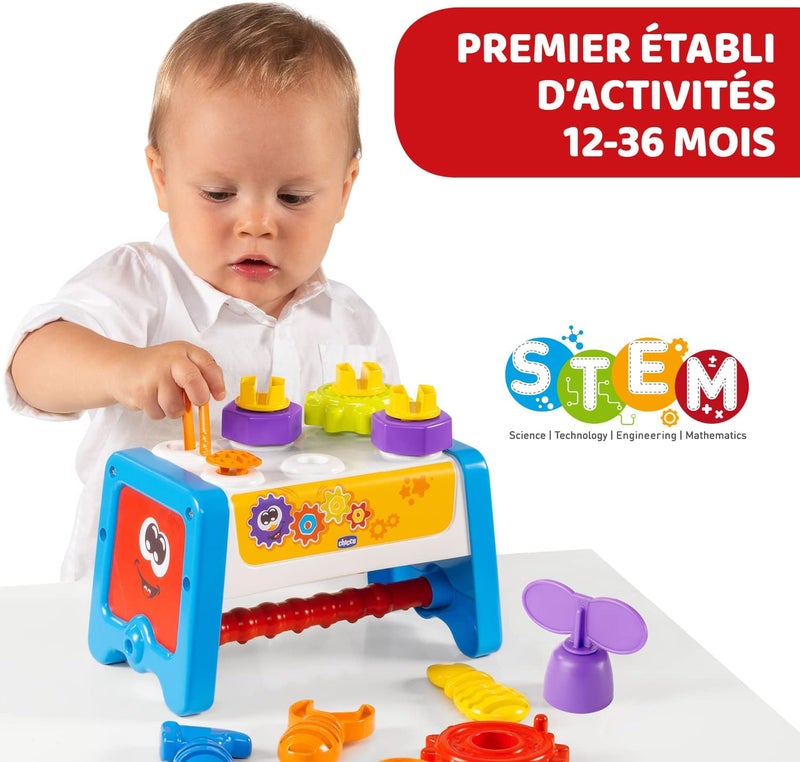 Chicco 2-in-1 Gear & Toolbox Toy - Image 3