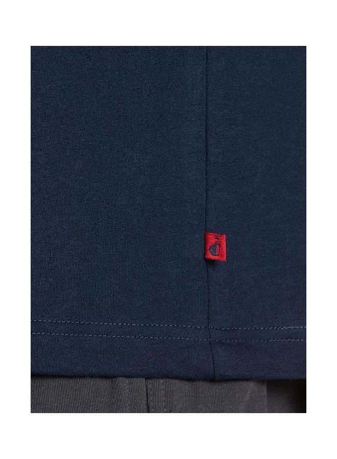 Jockey Navy 2726 Men Super Combed Cotton Rich Solid V Neck Half Sleeve T Shirt for Men | Best Price UAE
