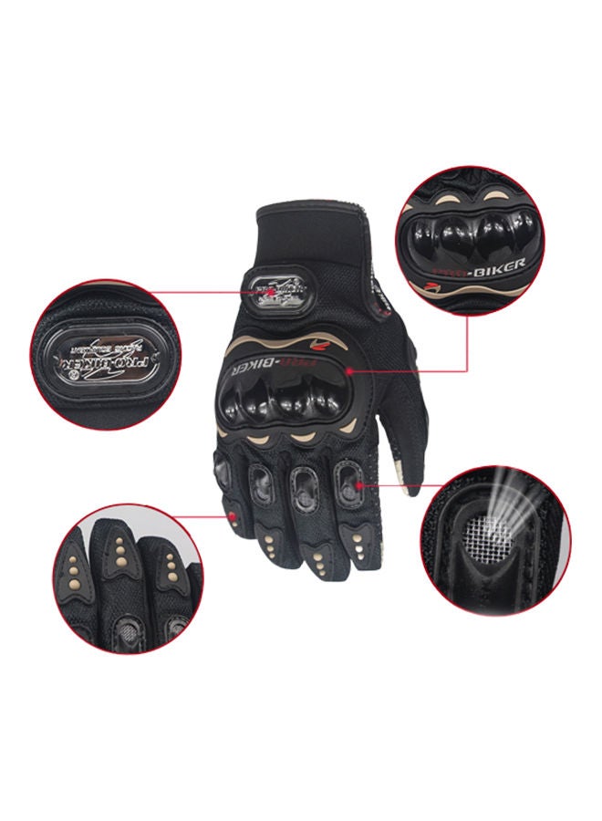 NIBEMINENT Touching Design Anti-Fall Motorcycle Riding Gloves