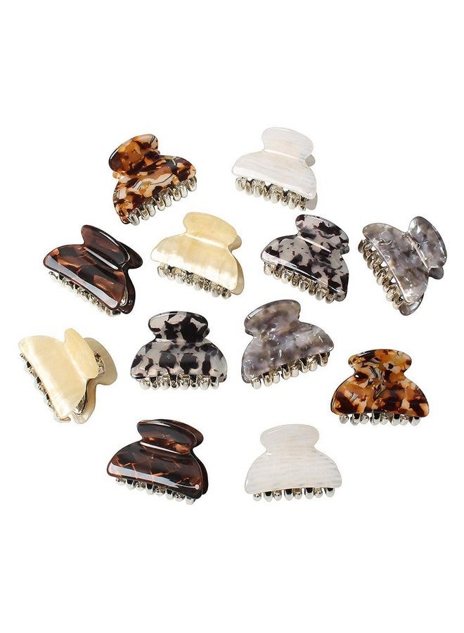 ZEPOLI - Hair Claw Clips for Women Girls Tortoise Barrettes Acrylic Small Hair Jaw Clips (Multi-colour) (6 PACK, BIG) - Image 1