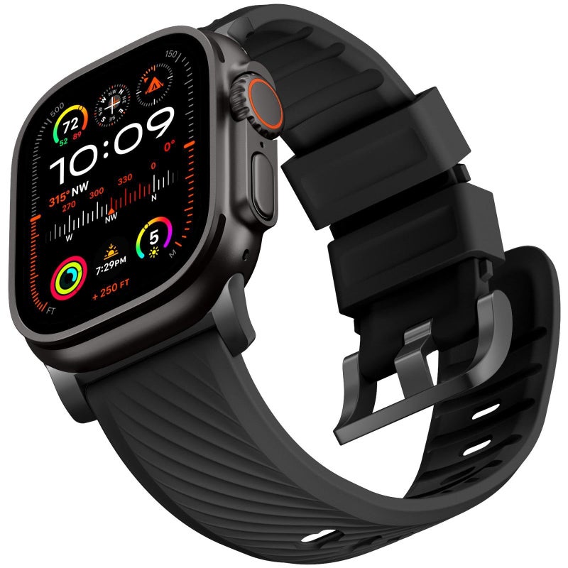 Bandletic R-FKM Sport Strap Compatible with Apple Watch Ultra 2 49mm – Soft Replacement Band for iWatch Series 10/9/8/7/6/5/4/3/2/1 SE (42–46mm) - Image 1