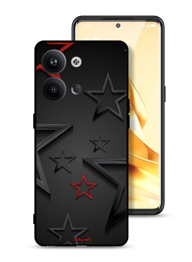 Tolwak Oppo Reno9 Pro 5G Protective Case Cover Stars Pattern - Image 1