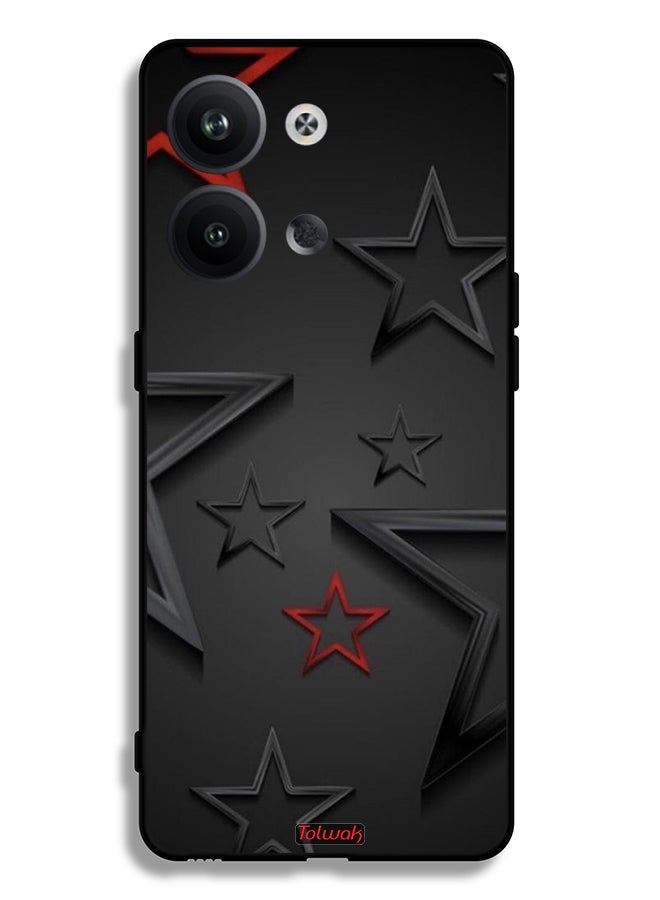 Tolwak Oppo Reno9 Pro 5G Protective Case Cover Stars Pattern - Image 2