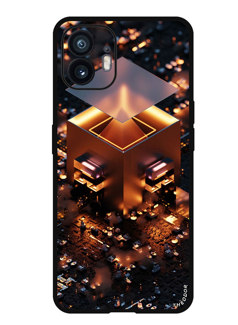 Theodor Protective Case Anti Scratch Shock Proof Bumper Cover For Nothing Phone (2) figure_construction_glow - Image 1