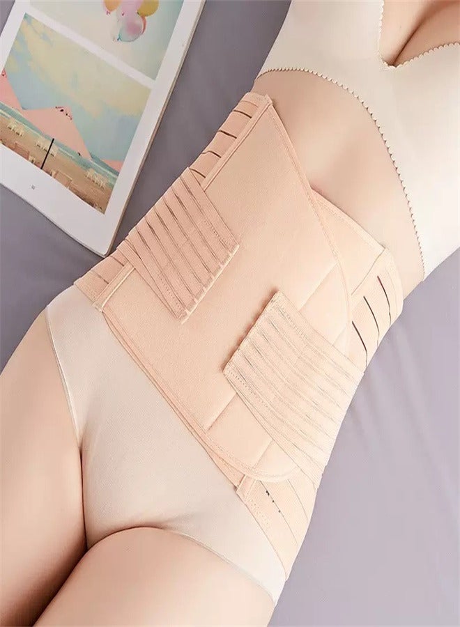 3 قطع مشد طبي ضاغط لحزام ما بعد الولادة وحزام التعافي من العملية القيصرية وحزام دعم الظهر ولف البطن وحزام البطن وملابس داخلية لتشكيل البطن - Image 2