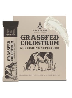 انسيسترال سابليمينتس عبوات مسحوق لبن الأبقار من Ancestral Supplements، مكمل غذائي لدعم المناعة، مكملات غذائية لدعم صحة الأمعاء والبشرة والشعر، يعزز النمو والإصلاح، غير معدل وراثيًا، 30 كبسولة، بدون نكهة  - Image 1