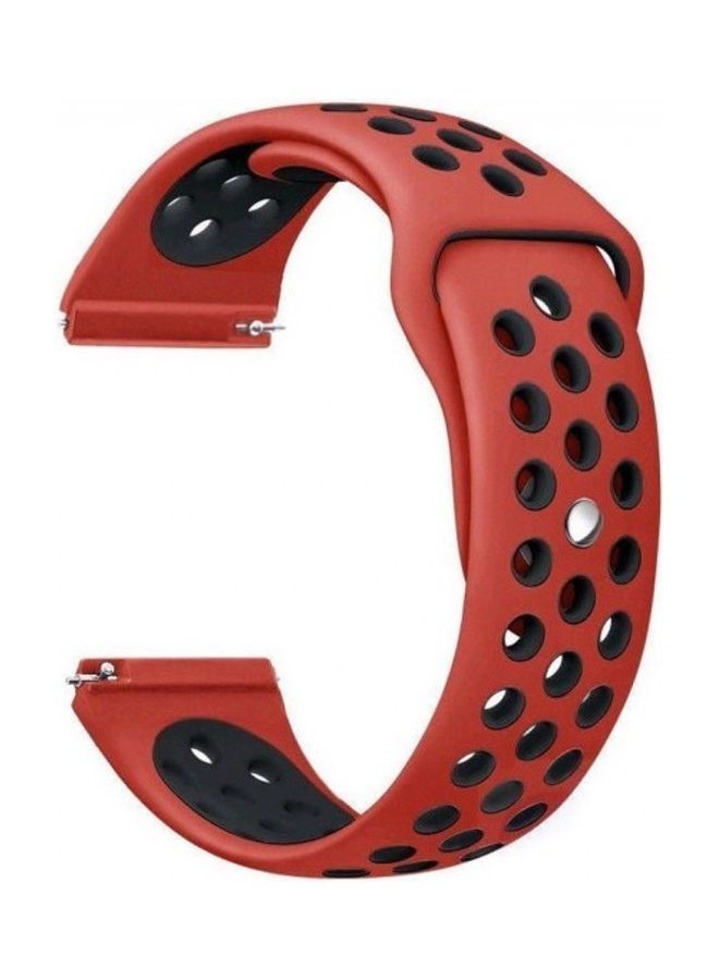 نيبمينينت سوار بديل لساعة سامسونج جالاكسي 4/ 4 كلاسيك أحمر/أسود - Image 2