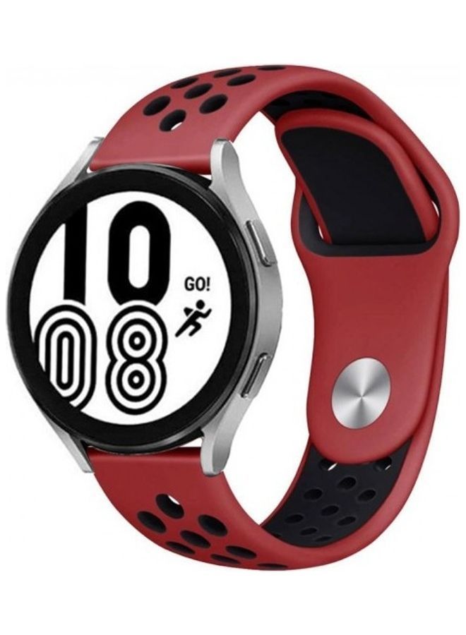 نيبمينينت سوار بديل لساعة سامسونج جالاكسي 4/ 4 كلاسيك أحمر/أسود - Image 1