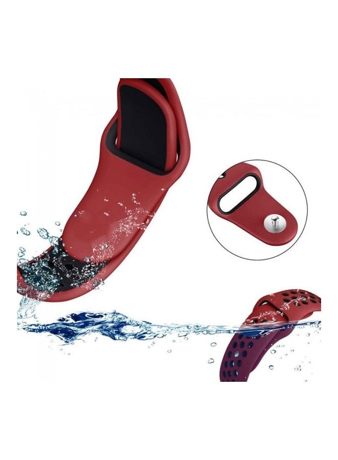 نيبمينينت سوار بديل لساعة سامسونج جالاكسي 4/ 4 كلاسيك أحمر/أسود - Image 4