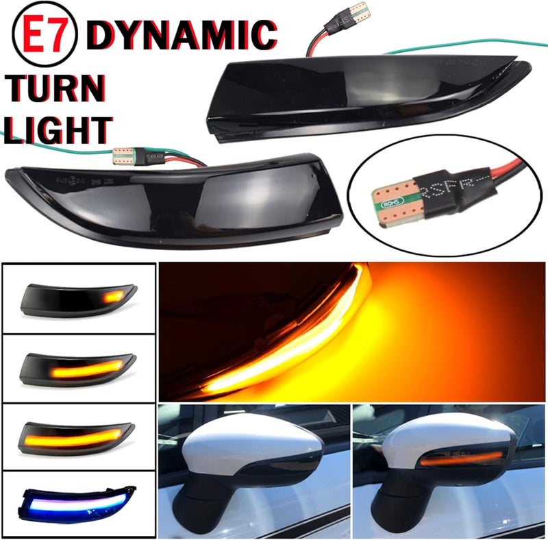 QASULER Dynamic Turn Signal Light for Ford Fiesta - Image 5