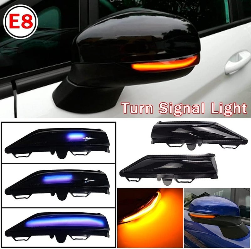 QASULER Dynamic Turn Signal Light for Ford Fiesta - Image 4