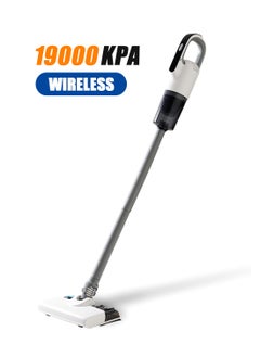 Cordless Handheld Wet & Dry Vacuum Cleaner with Water Tank and Mop, LED Display, 19000Pa Suction Power, 3-Speed Adjustable, for Hard Floors/Carpets/Kitchen/Pet Hair, Includes Wall Mount Hook, Up to 70 Min Runtime