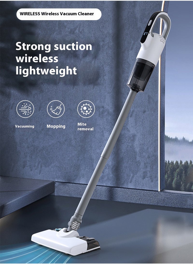 AiQi Cordless Handheld Wet & Dry Vacuum Cleaner with Water Tank and Mop, LED Display, 19000Pa Suction Power, 3-Speed Adjustable, for Hard Floors/Carpets/Kitchen/Pet Hair, Includes Wall Mount Hook, Up to 70 Min Runtime  - Image 2